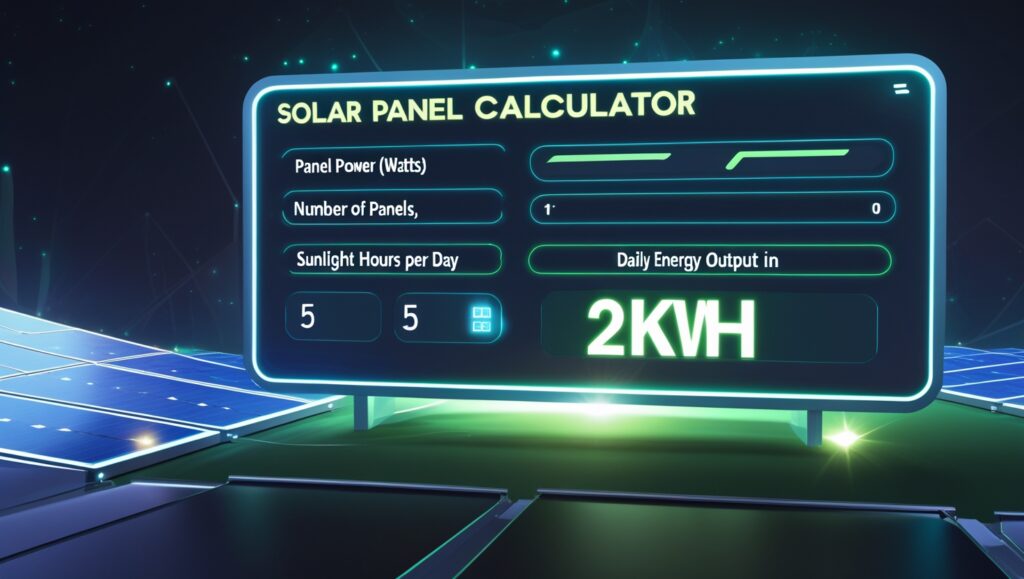 Solar Panel Calculator Kwh